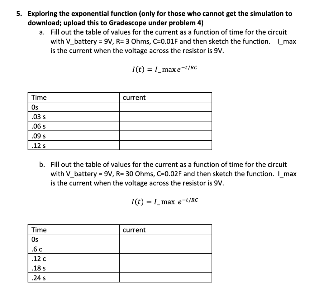 Solved 5. Exploring the exponential function (only for those | Chegg.com