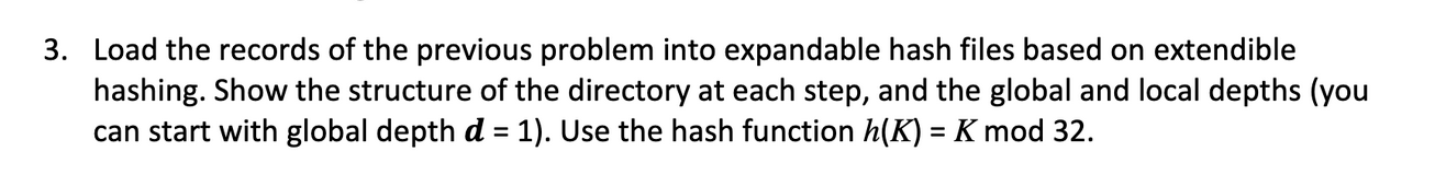 Solved The previous problem records to solve problem 3 is | Chegg.com
