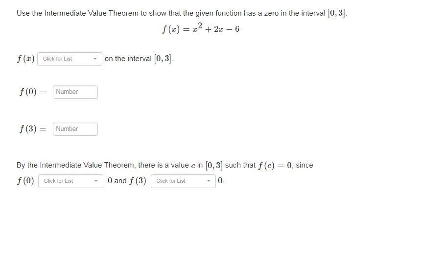 Solved Use the Intermediate Value Theorem to show that the | Chegg.com