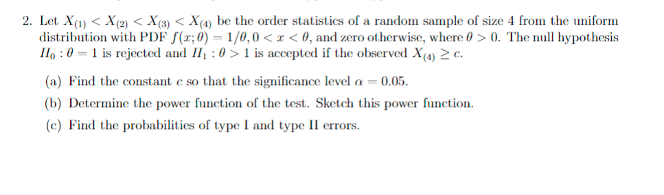 Solved 2. Let X(1) | Chegg.com