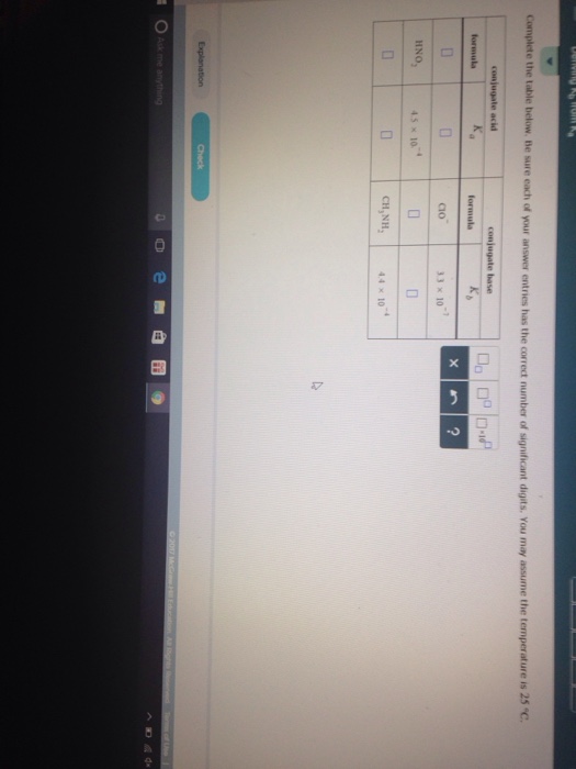 Solved Complete the table below. Be sure each of your answer | Chegg.com