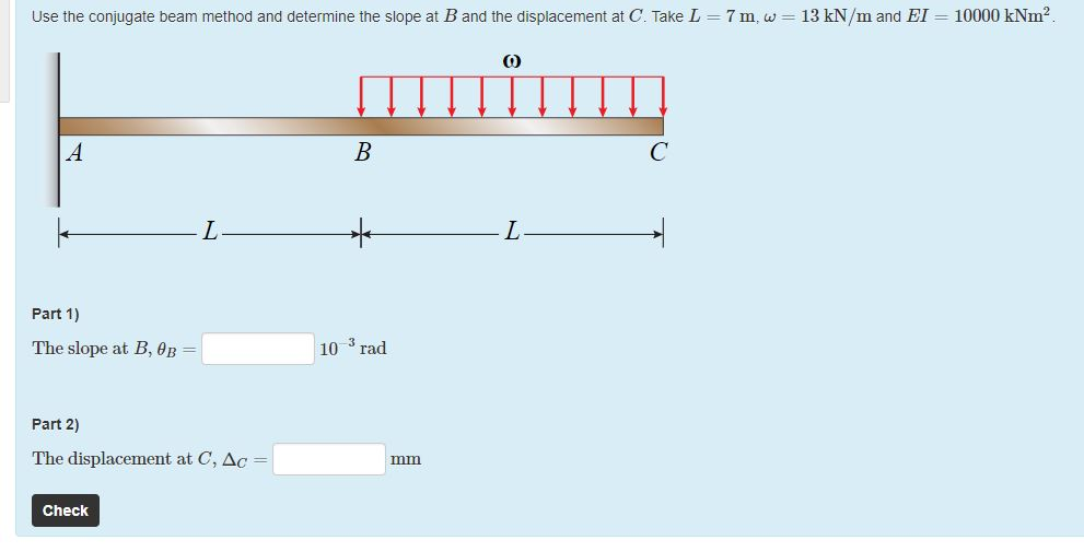 Solved 100000 KNm2 Use The Conjugate Beam Method And | Chegg.com