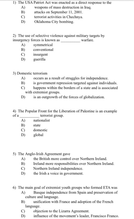 the usa patriot act was enacted in response to