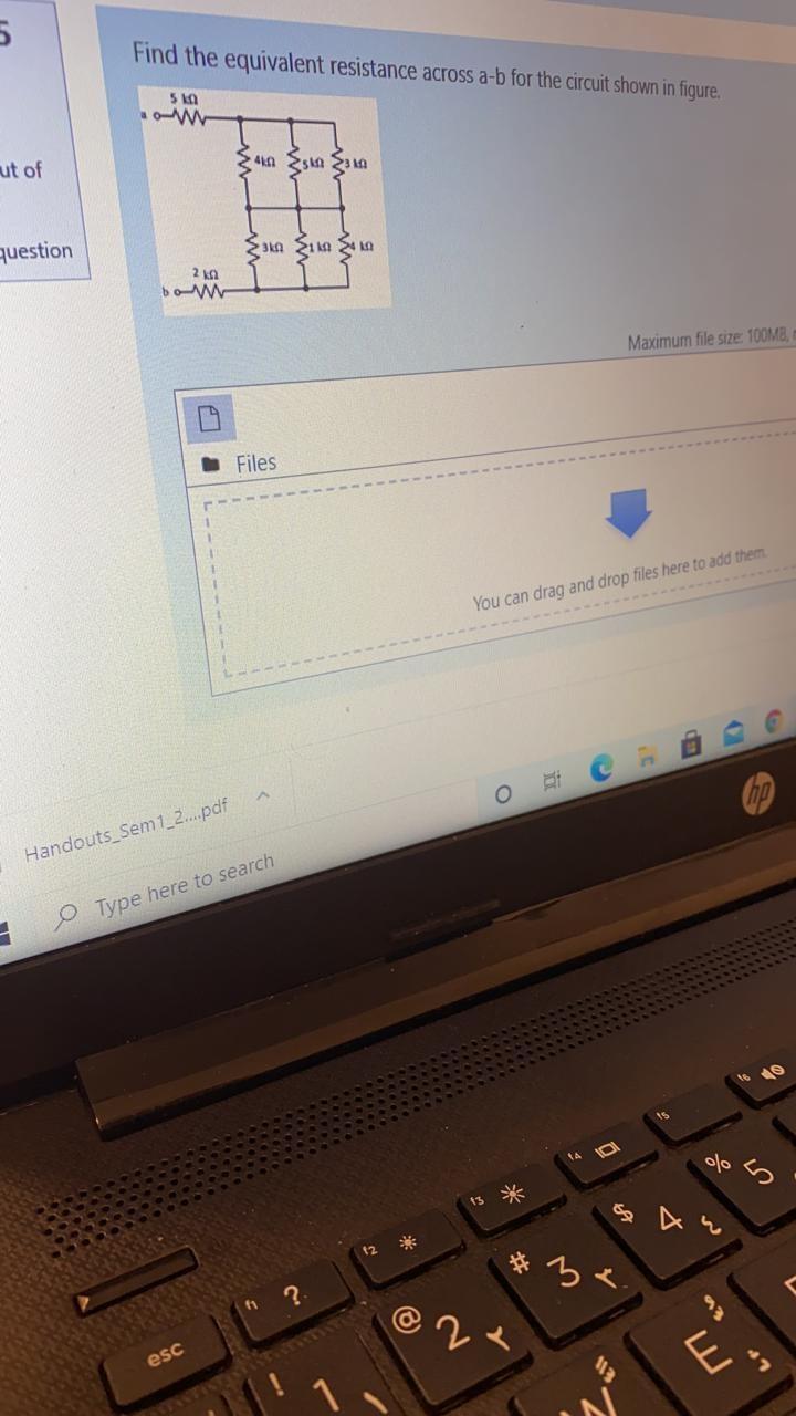 Solved 5 Find The Equivalent Resistance Across A-b For The | Chegg.com