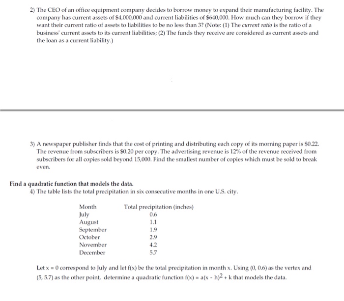 Solved 2) The CEO of an office equipment company decides to