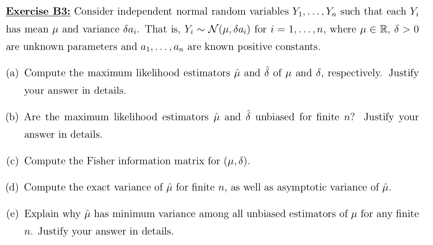 Exercise Consider Independent Normal Random Va Chegg Com