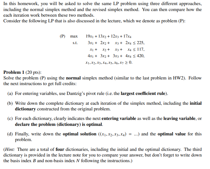 Solved In This Homework, You Will Be Asked To Solve The Same | Chegg.com