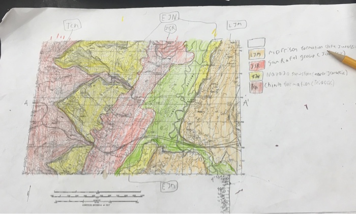 Solved Homework Exercise Create A Simple Geologic Map And