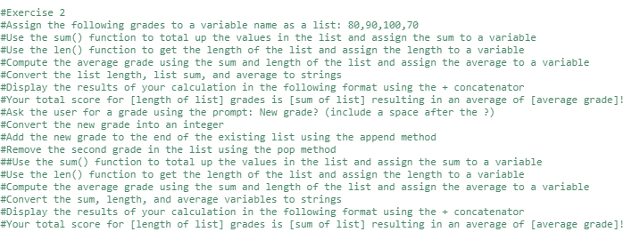 Solved #Assign the following first names to a variable name | Chegg.com