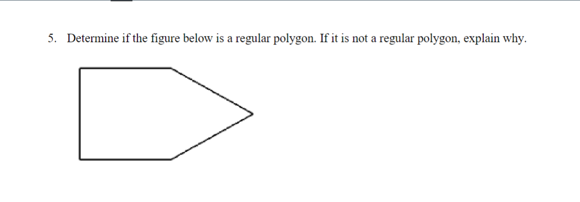 Solved 5. Determine if the figure below is a regular | Chegg.com