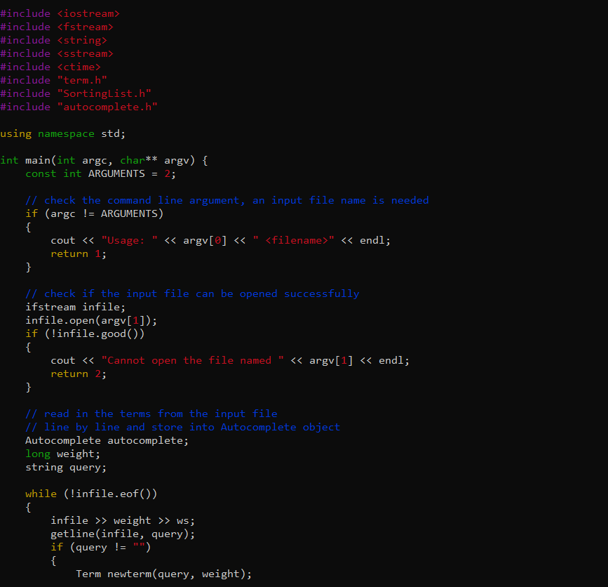 using C++ , help me fix or add more code to fix the | Chegg.com