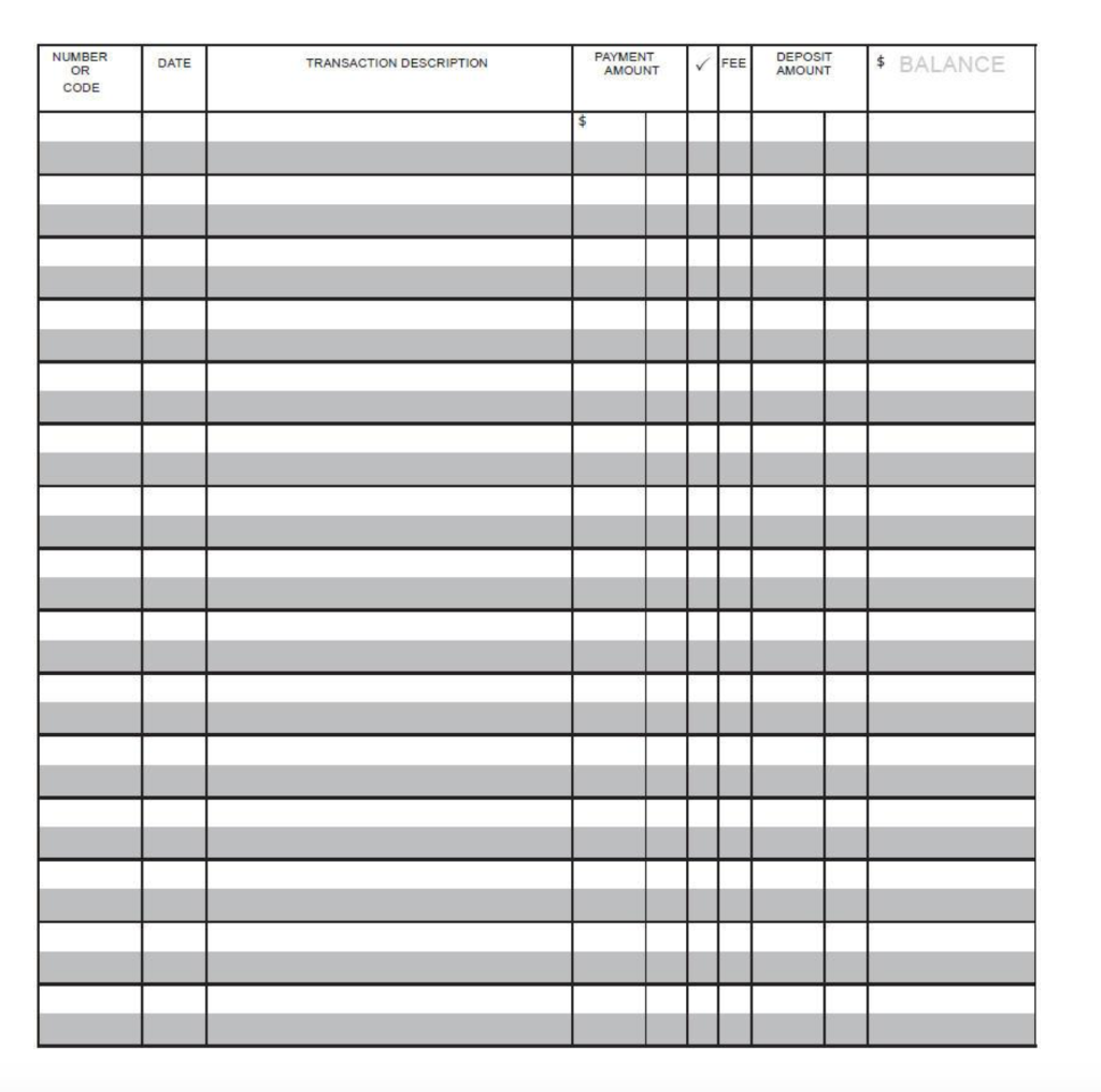 Solved 1. Complete the check register given completely using | Chegg.com