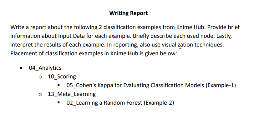 Writing Report Write A Report About The Following 2 | Chegg.com