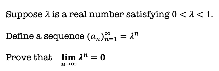 Solved Suppose λ is a real number satisfying 0