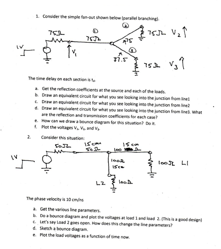 1. Consider the simple fan-out shown below (parallel | Chegg.com