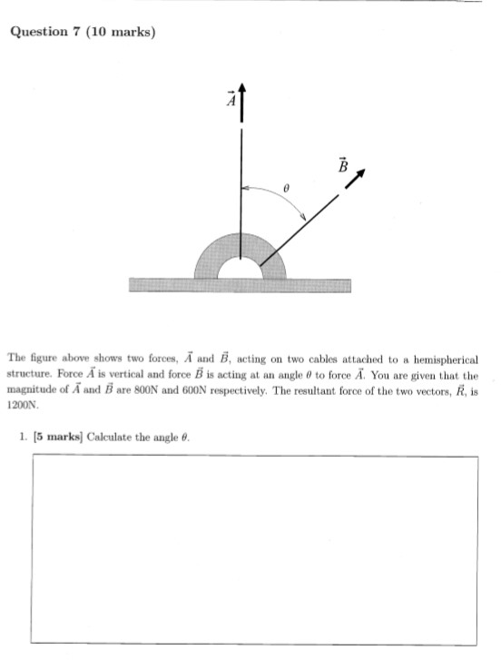 Solved Question 7 (10 marks) 1 В The figure above shows two | Chegg.com