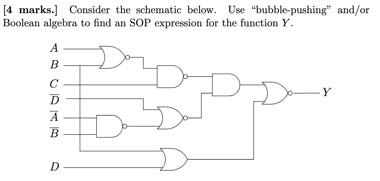 Solved [4 marks.] Consider the schematic below. Use | Chegg.com