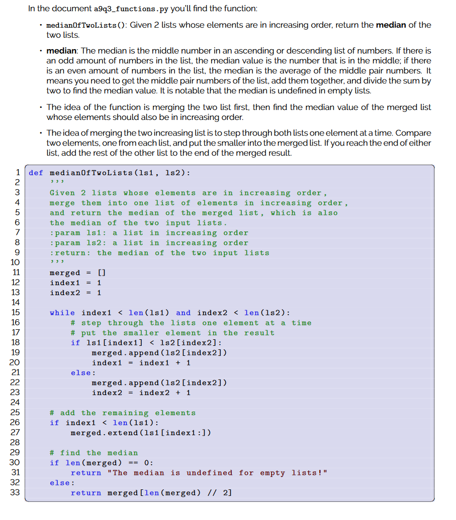Solved In the document a9q3_functions.py you'll find the | Chegg.com