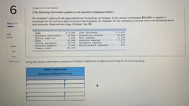 Solved 6 new (The following information applies to the | Chegg.com