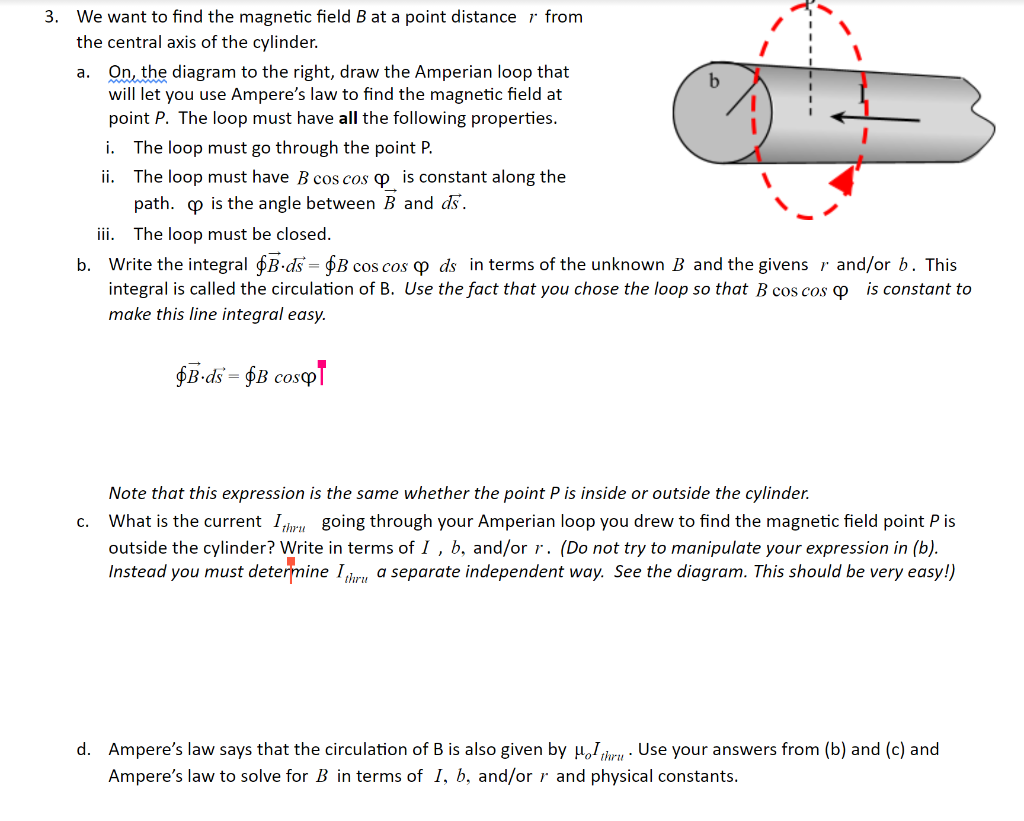 Solved 3. We want to find the magnetic field B at a point | Chegg.com