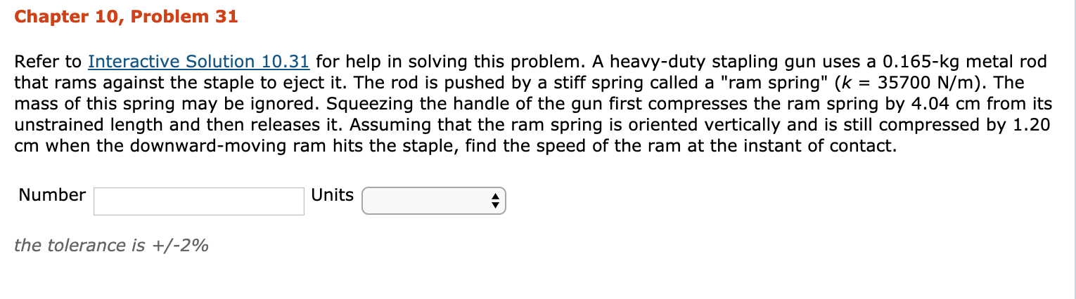 Solved Chapter 10, Problem 31 Refer to Interactive Solution | Chegg.com
