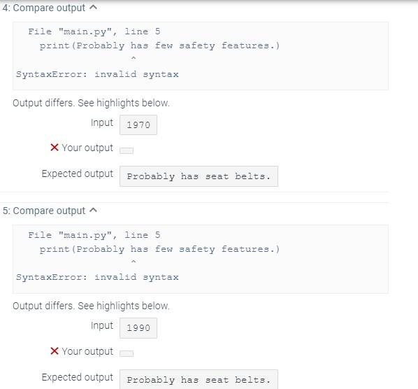 Solved Python, what am I doing wrong? Write multiple if | Chegg.com