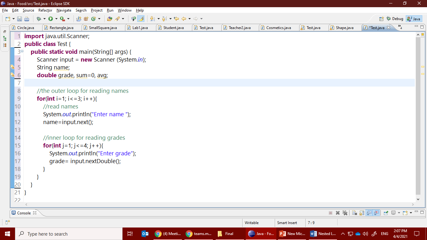 Solved Write a program that reads in 3 student’s names, and | Chegg.com