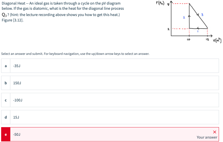 Solved Isothermal Work -- The work done on the gas for an | Chegg.com