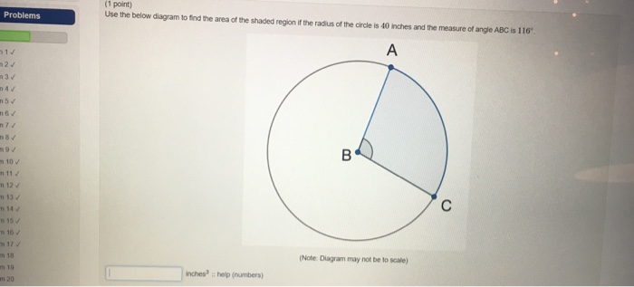 Solved (1 Point) Use The Below Diagram To Find The Area Of | Chegg.com