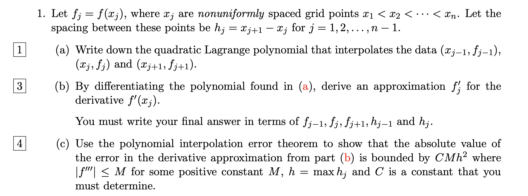 1 3 1 Let Fj F X Where Xj Are Nonuniformly S Chegg Com