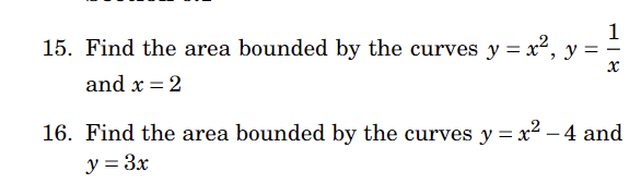 find the area of the region bounded by the curves x^2 y^2=4