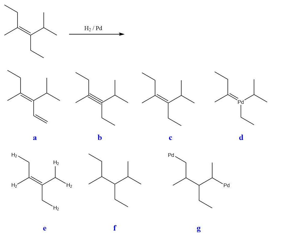 Solved H2/Pd | Chegg.com