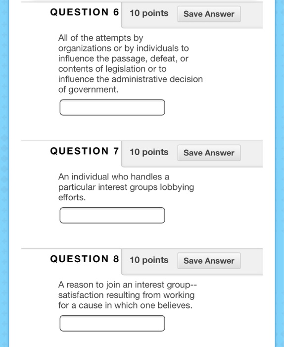 Solved QUESTION 6 10 points Save Answer All of the attempts | Chegg.com