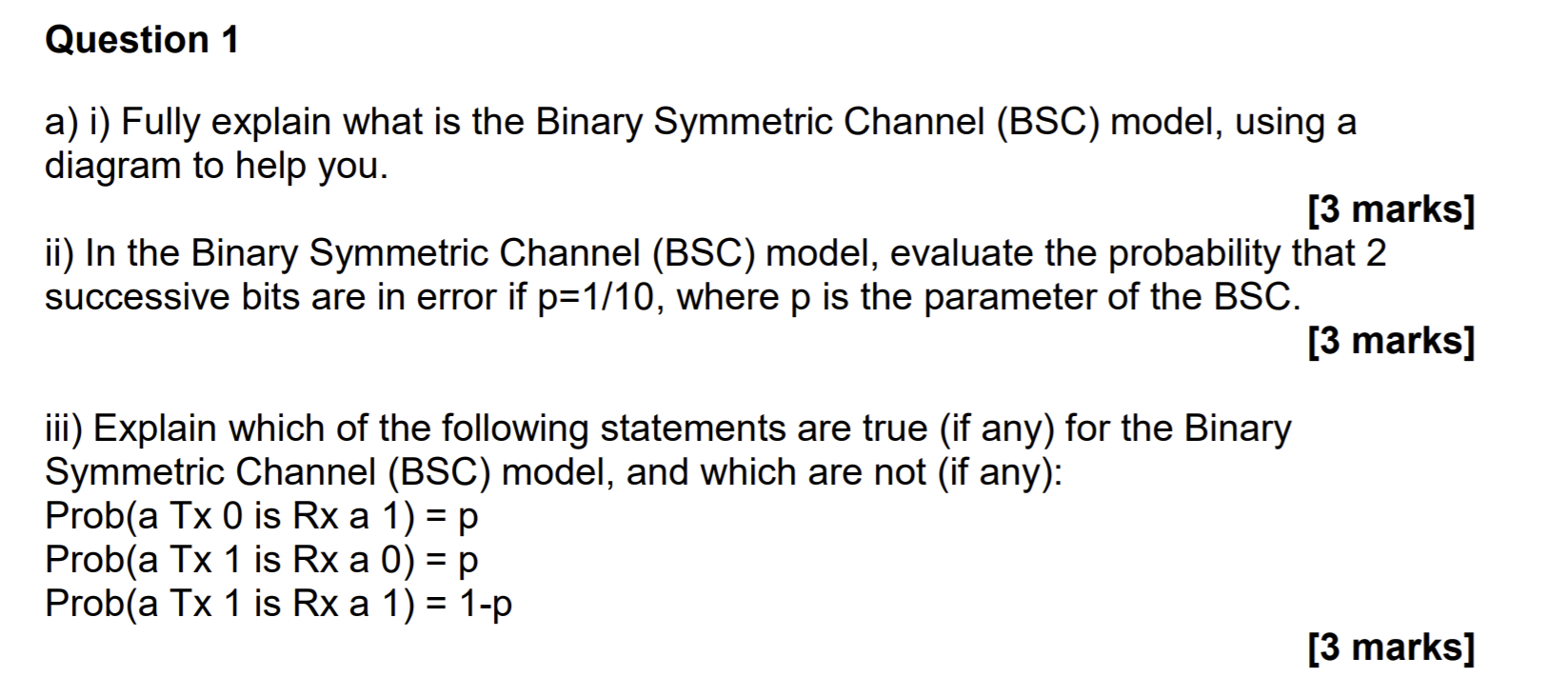 Solved Question 1 a) i) Fully explain what is the Binary | Chegg.com