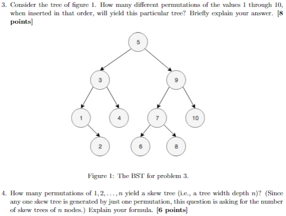 3. Consider the tree of figure 1. How many different | Chegg.com