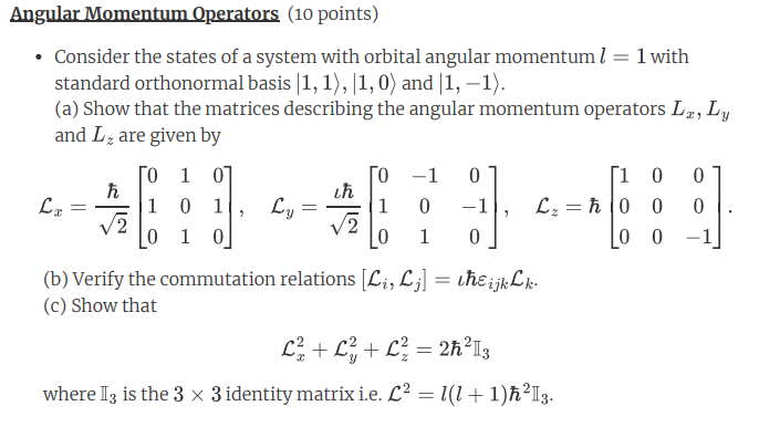 Solved - Consider the states of a system with orbital | Chegg.com