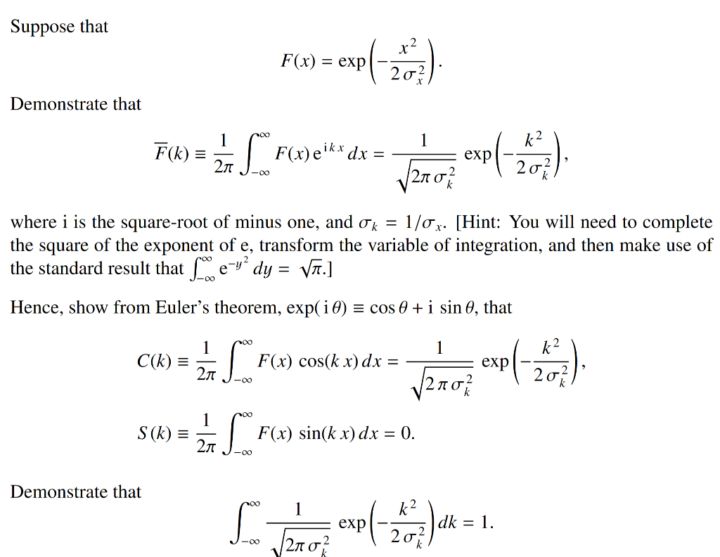 Solved Suppose That F X Exp Exp 2 Demonstrate T Chegg Com