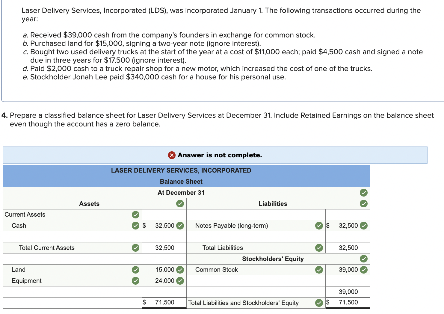 Solved Laser Delivery Services, Incorporated (LDS), was | Chegg.com