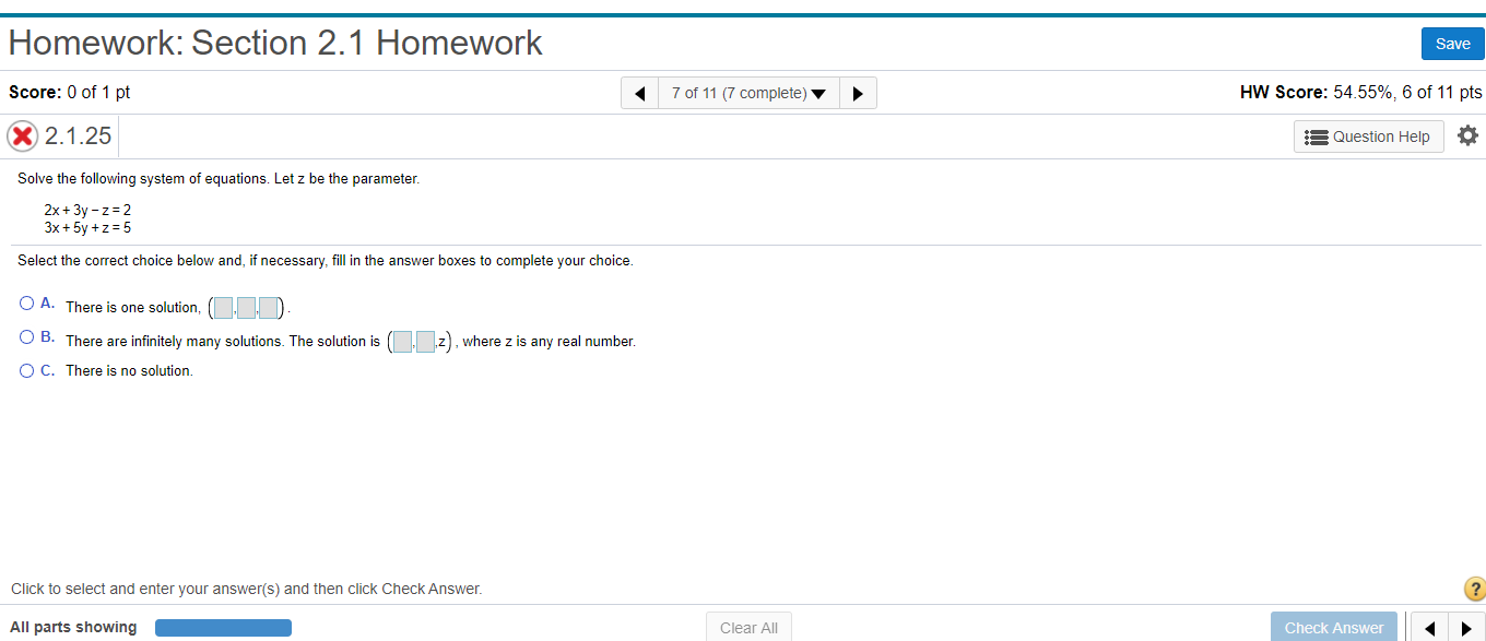 Solved Homework: Section 2.1 Homework Save Score: 0 of 1 pt | Chegg.com