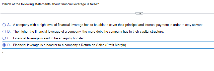 Solved Which of the following statements about financial | Chegg.com