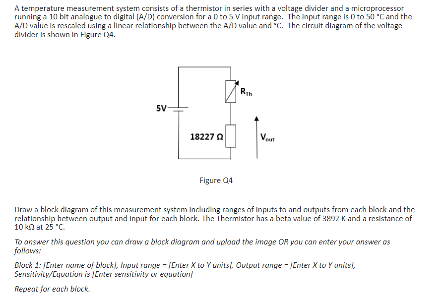 Solved A Temperature Measurement System Consists Of A | Chegg.com