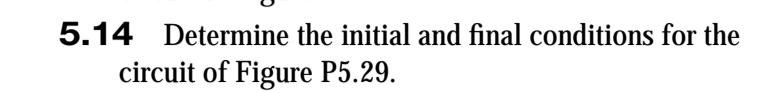 Solved 5.14 Determine the initial and final conditions for | Chegg.com