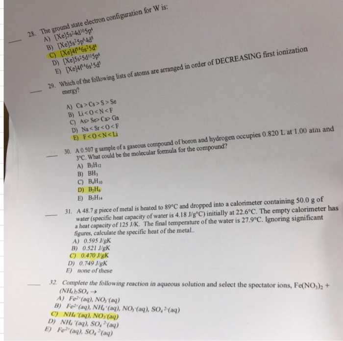 Solved I want to know if my answers are right or wrong? | Chegg.com