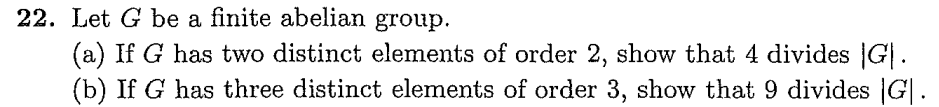 Solved Let G ﻿be A Finite Abelian Group A ﻿if G ﻿has Two