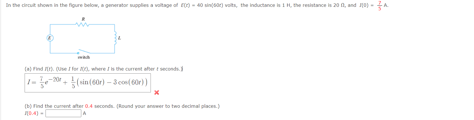 Solved In the circuit shown in the figure below, a generator | Chegg.com