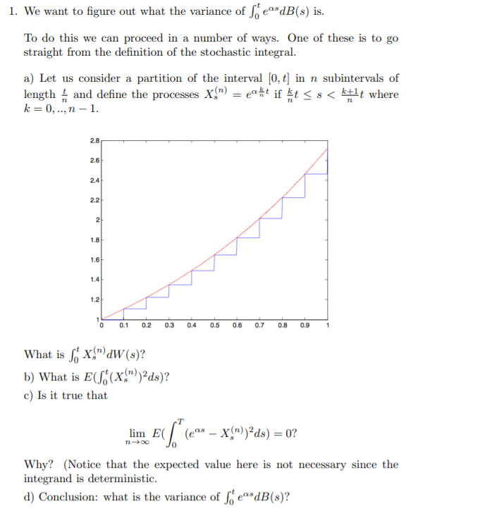 1. We want to figure out what the variance of | Chegg.com