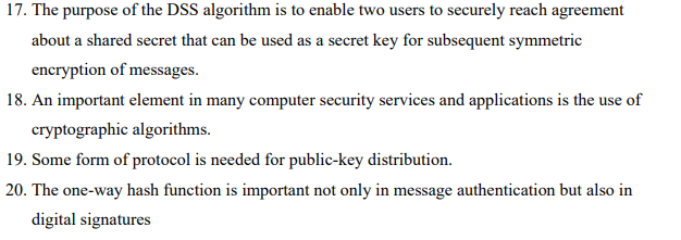 Solved 17. The purpose of the DSS algorithm is to enable two | Chegg.com