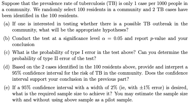 Importance of sample size for estimating prevalence: a case