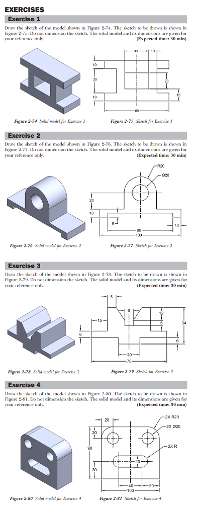 Solved Exercises Exercise 1 Draw The Sketch Of The Model Chegg Solved Exercises Exercise 1 Draw The Sketch Of The Model Chegg