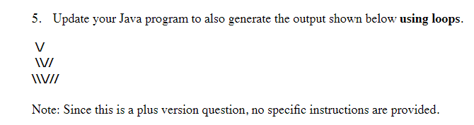 Solved 5. Update your Java program to also generate the | Chegg.com